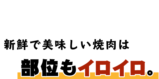 新鮮で美味しい焼肉は 